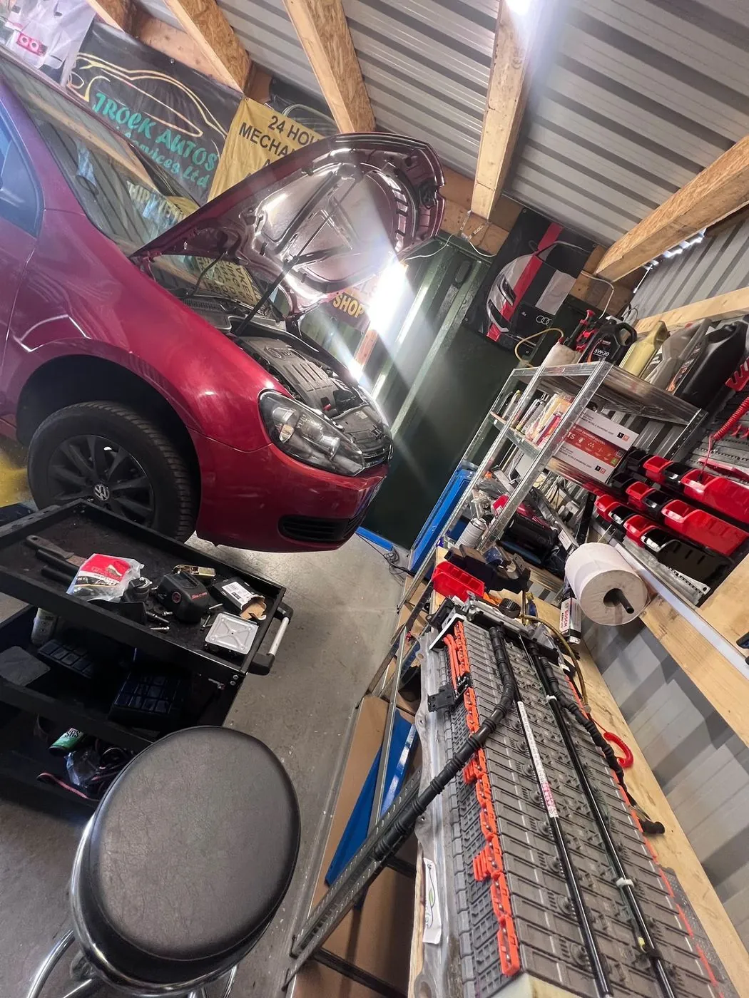 In the workshop